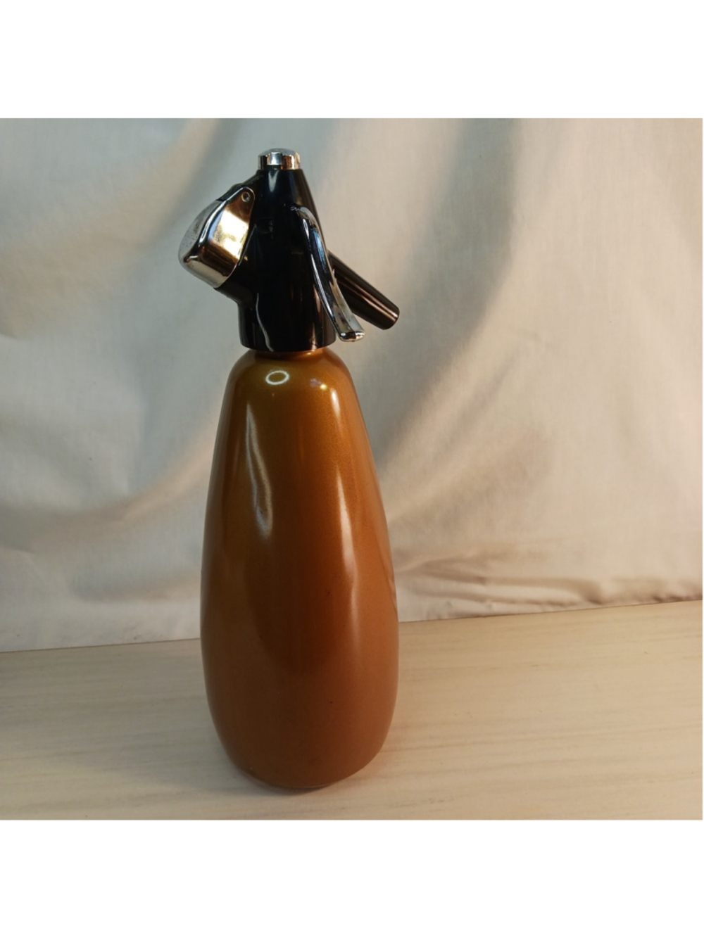 Vintage Sparklets BOC Gold/Copper Soda Syphon (1950s) (Made In England)